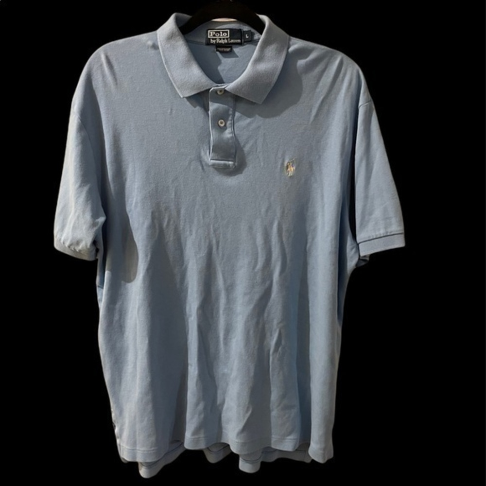 Ralph Lauren Polo Blue Shirt Men Large